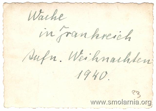 23 - Wache in Frankreich Weihnachten 1940 B.jpg